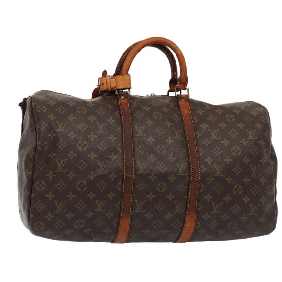 LOUIS VUITTON Monogram Keepall Bandouliere 50 Boston Bag M41416 - Picture 1 of 16